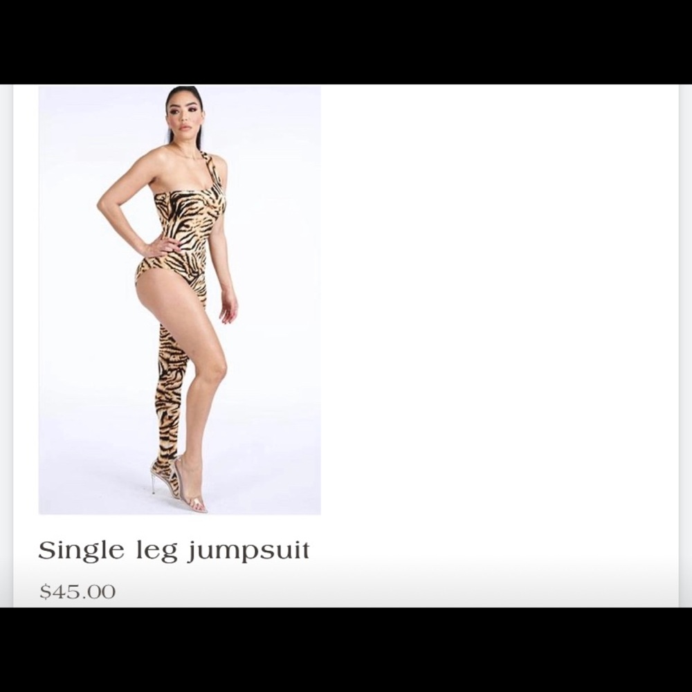 Tiger 🐅 single leg jumpsuit
